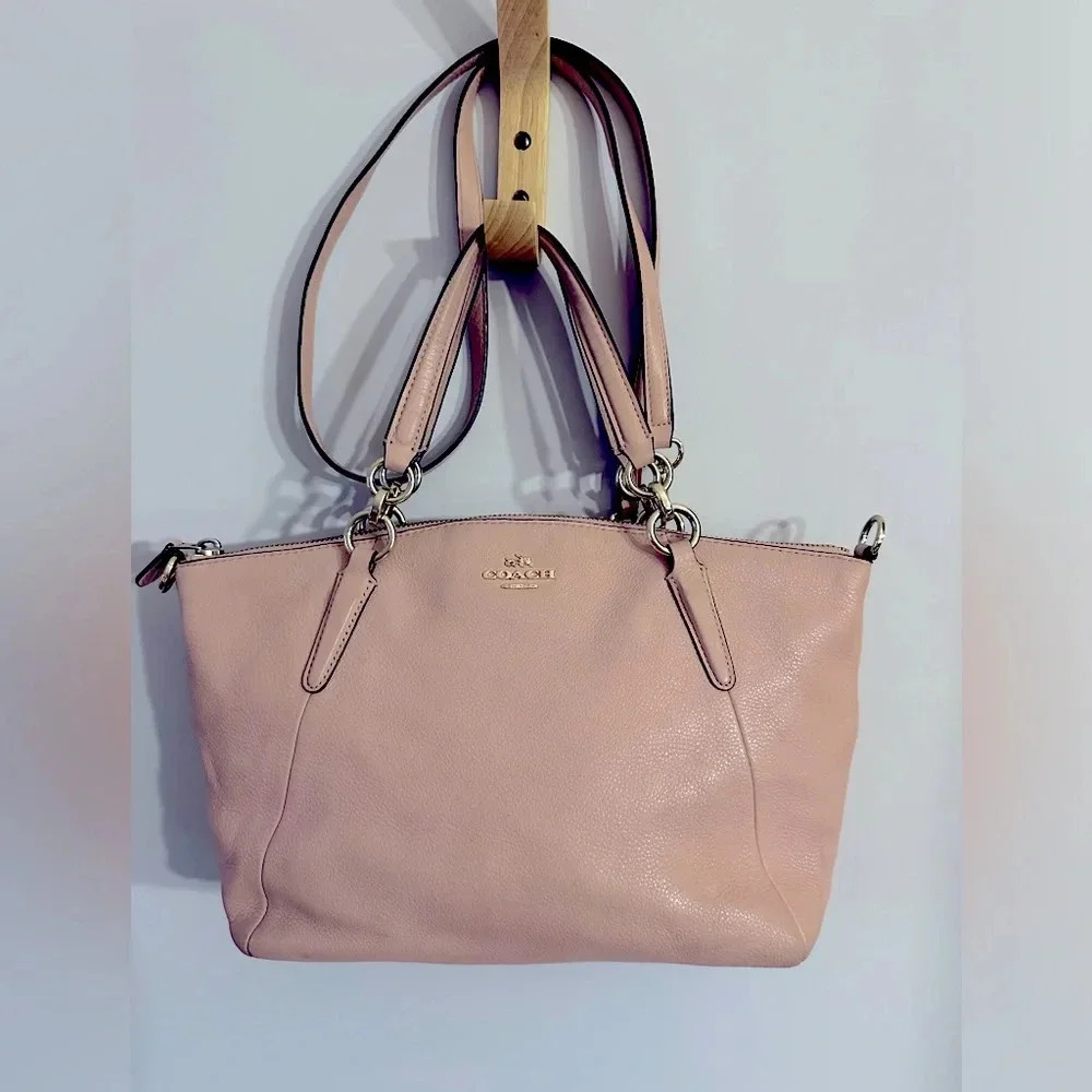 Coach Pink Leather Crossbody Purse